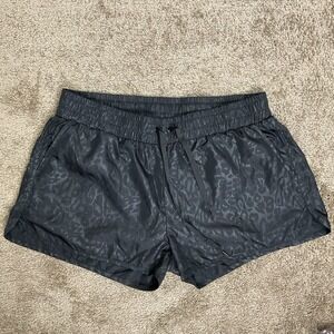 Zyia Active Women's 2XL Black Leopard Bomber Shorts Workouts‎ Gym Running New